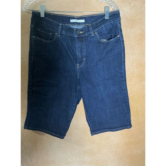 Levi Strauss & Co men's Dark Wash Denim Bermuda Shorts Size 29 - Picture 1 of 8